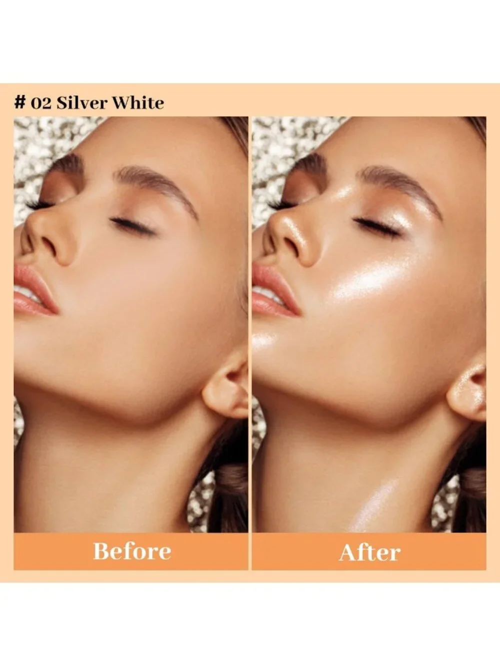 3 Pcs Liquid Highlighter Set - Dewy Glow Shimmer Drops, Hydrating & Lightweight